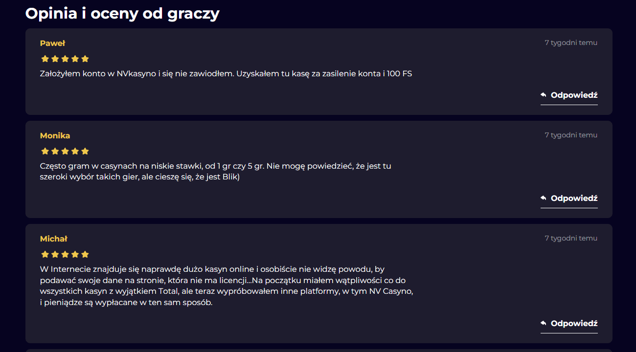 NV Kasyno TopKasynoOnline Opinie